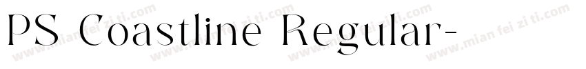 PS Coastline Regular字体转换